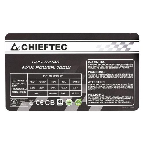 Zasilacz Chieftec Smart GPS-700A8 (700 W) na Arena.pl