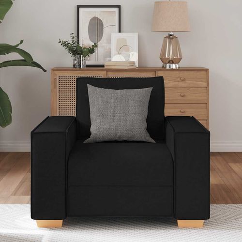 Sofa Fotel Czarny 60 cm Tkanina na Arena.pl