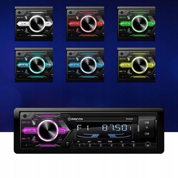 RADIO SAMOCHODOWE RADIOODTWARZACZ BLUETOOTH PILOT USB MP3 SD RDS zdjęcie 4
