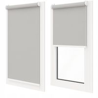 ROLETA GŁADKA 57x150 CM Z NAPINACZEM NA WYMIAR – PÓŁ ZACIEMNIAJĄCA