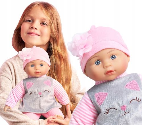 Lalka bobas jak żywa interaktywna ubranko mówi po polsku angielsku na Arena.pl