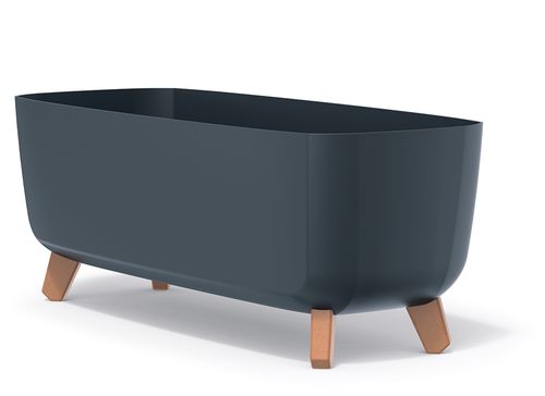 Doniczka na nóżkach GRACIA CASE DGCL600 | Antracyt na Arena.pl