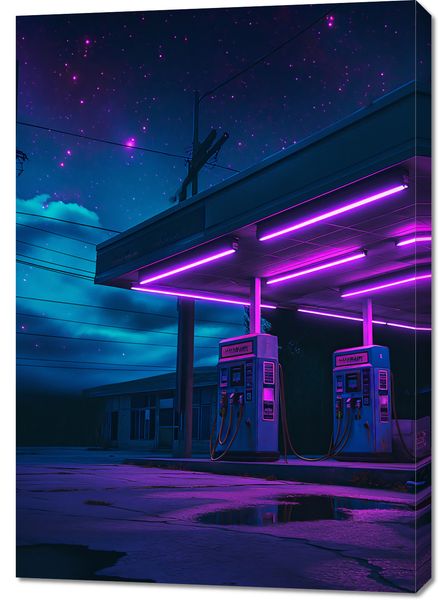 Obraz 70x100cm Moc Neonowej Nocy zdjęcie 1