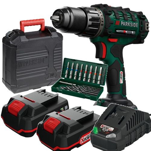 Wkrętarka PARKSIDE NOWY MODEL X20V 2 x akumulator 2Ah + ładowarka 2,4A BITY na Arena.pl