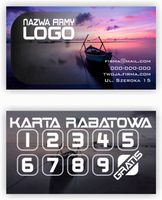 Karty stałego klienta RABATOWE 120 szt TWOJE LOGO PERSONALIZOWANE