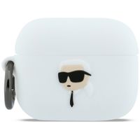 etui karl lagerfeld silicone karl head   3d do airpods pro 3 biały
