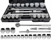 KLUCZE NASADOWE 3/4'' DUŻE NASADKI ZESTAW TIR CRV KUTE 21 ELEMENTÓW 12-KĄT