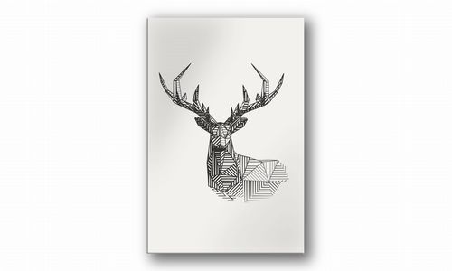 OBRAZ NA PŁÓTNIE 035 Jeleń 60x90cm na Arena.pl