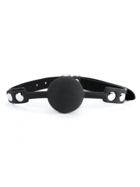 Black Silicone Ball Gag zdjęcie 1