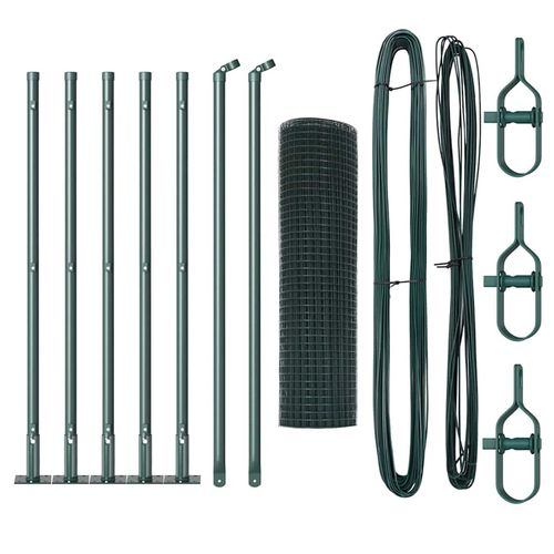 Ogrodzenie z słupkami Zielony 0.4 x 10 m Stal na Arena.pl