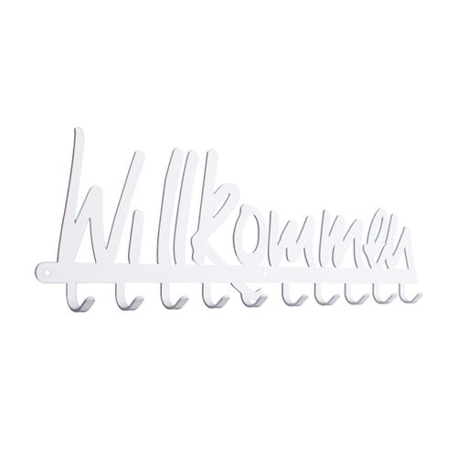 Wieszak ścienny Willkommen biały na Arena.pl