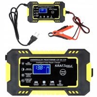 inteligentny prostownik akumulatorowy uniwersalny lcd 12v 6a kraft&dele