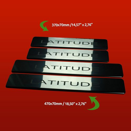 Listwa progowa RENAULT LATITUDE Stal nierdzewna 304 połysk 4szt na Arena.pl