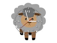 40X40CM ZEGAR SZARA OWCA OBRAZ