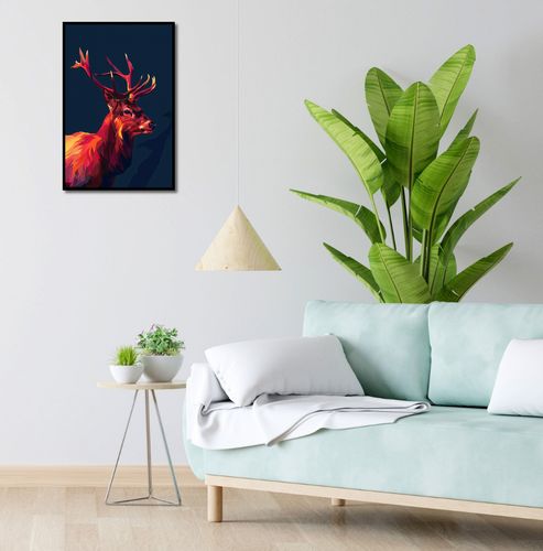 Plakat 40x60cm Jeleń w Geometrii na Arena.pl