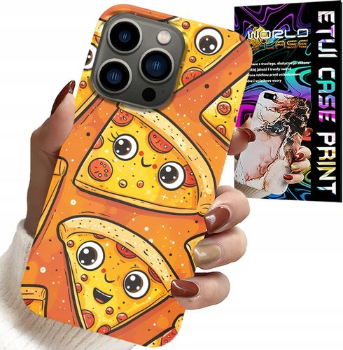 ETUI DO IPHONE 15 PRO - SŁODKIE UŚMIECHNIĘTE PIZZE CASE + SZKŁO na Arena.pl