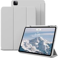 Etui do iPad Air 13 M2 Pro 12,9 z Uchwytem na Rysik Szare TPU Ochronne