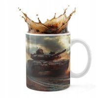 KUBEK CERAMICZNY 330ML DRUK - CZOŁG WOJSKO ARMIA