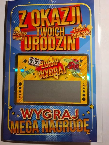 Kartka Urodziny 11,7 x 16,8 cm zdjęcie 5