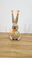 Pomarańczowy Zając Wielkanocny ze Słomy Duża Figurka Wielkanoc