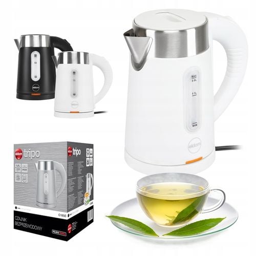 CZAJNIK ELEKTRYCZNY BEZPRZEWODOWY 0,8L BIAŁY MAŁY TURYSTYCZNY 1000 W na Arena.pl