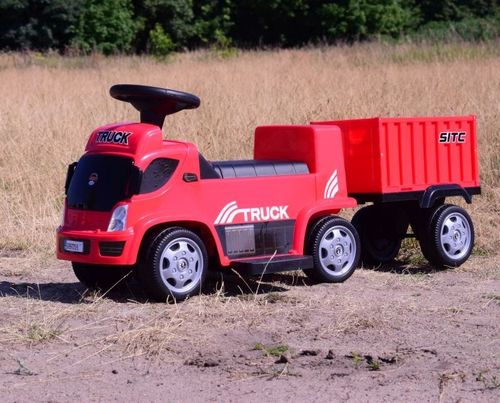 JEŹDZIK, CIĘŻARÓWKA NA AKUMULATOR Z PRZYCZEPĄ I DŹWIĘKAMI/GTS-6688-E na Arena.pl