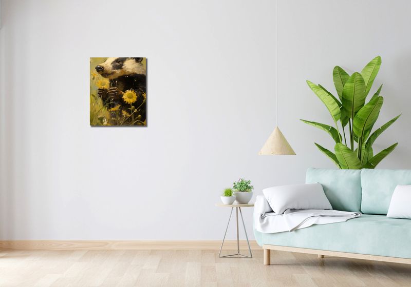 Obraz 40x50cm Łąka w Oczach Borsuka zdjęcie 2