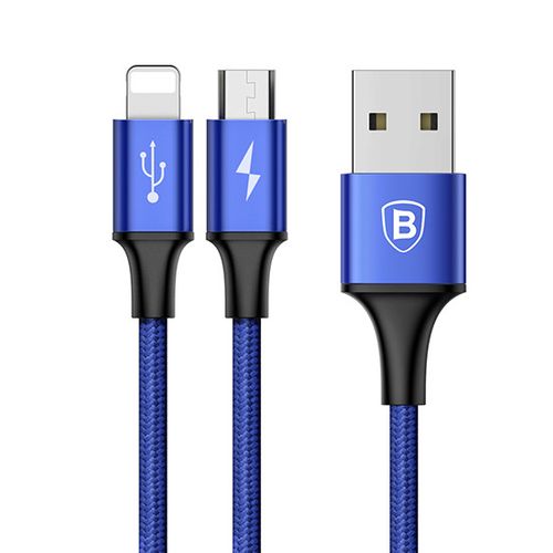 Kabel USB BASEUS 2w1 iPhone 5/6/7/X i Micro USB na Arena.pl
