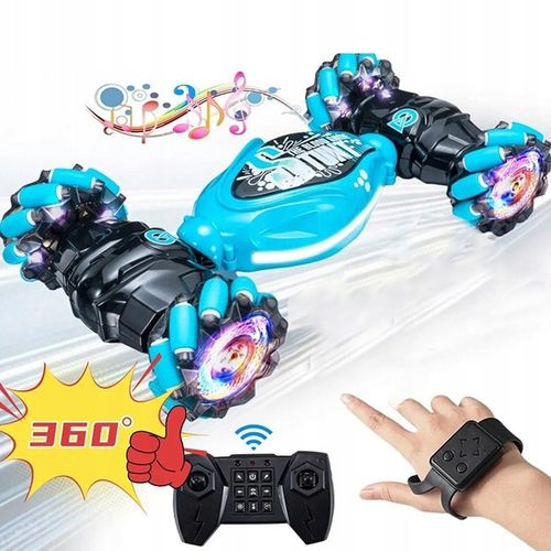 AUTO KASKADERSKIE SAMOCHÓD STEROWANY RĘKĄ GESTAMI +PILOT - AUTO 4X4 LED na Arena.pl