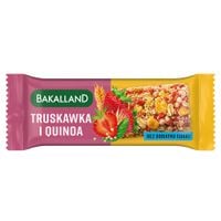 Bakalland BATON TRUSKAWKA I QUINOA 30g bez dodatku cukru