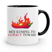 Kubek Czarny Dla Przyjaciela Gorący Towar Prezent Z Nadrukiem Ze Zdjęciem