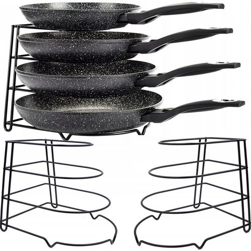 STOJAK ORGANIZER NA PATELNIE POKRYWKI PÓŁKA STALOWY CZARNY SUSZARKA SOLIDNY na Arena.pl