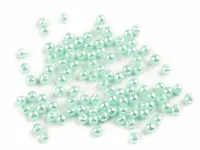 PEREŁKI PLASTIK GLANCE MIĘTOWE 4MM 50SZT