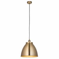 Kopułowa lampa wisząca nad stół Franklin 98744 Endon metalowa mosiądz