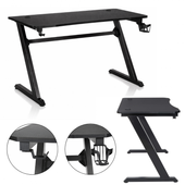 Biurko gamingowe 120x60x75 cm czarne STL25CZ
