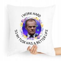 Poduszka Prezent Politycy Donald Tusk Platforma Po Z Nadrukiem Ze Zdjęciem