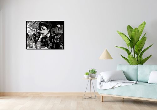Plakat 80x60cm Czarne Kimono na Arena.pl