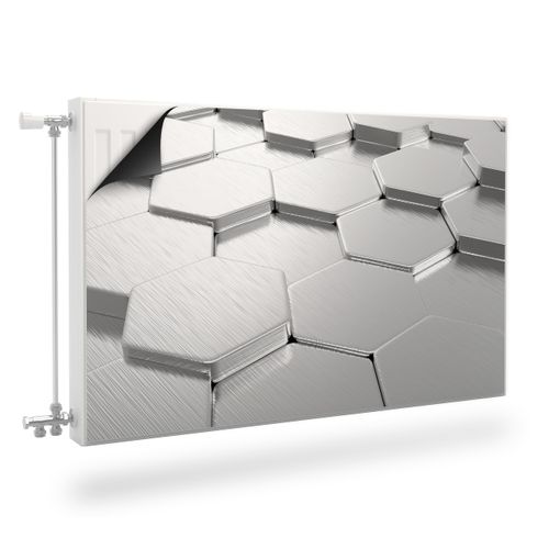 Mata MAGNETYCZNA Kaloryfera Heksagony Nowoczesny Wzór 3D 90cm x 60cm na Arena.pl