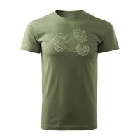 Koszulka motocyklowa na motor Suzuki Hayabusa męska khaki REGULAR S