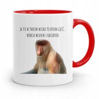 Kubek Czerwony Nosacz Janusz Ja To W Twoim Wieku Z Nadrukiem Ze Zdjęciem