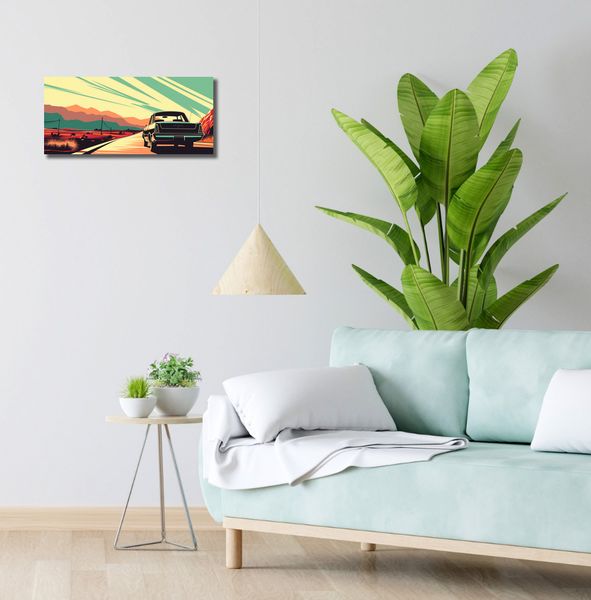 Obraz 50x20cm Droga przez Pustynię zdjęcie 2