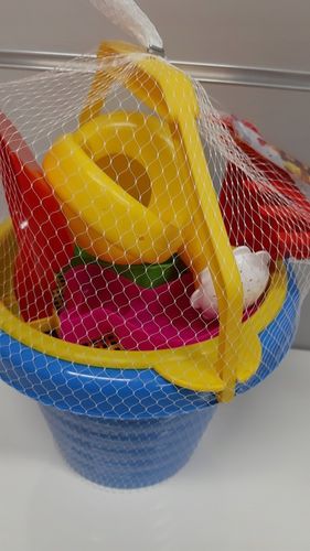 Zestaw zabawek do piasku piaskownicy na plaże wiaderko duże konewka na Arena.pl