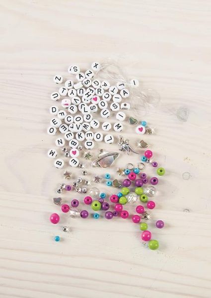 1205 Make it real-Zestaw do tworzenia bransoletek - Literki alfabetu zdjęcie 5