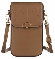 mini torebka-portfel ze skóry ekologicznej - peterson