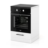 Szafka Kuchenna Stojąca Z Blatem Pod Piekarnik 60cm Spremium Biały Mat