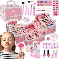 DUŻY ZESTAW KOSMETYKÓW DO MAKIJAŻU I PAZNOKCI MAKEUP DLA DZIECI PREZENT