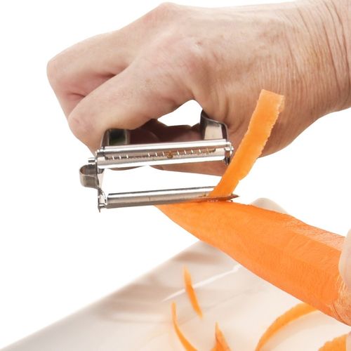 Obieraczka Julienne Podwójna Stalowa Obierak Nóż Kuchenny do Warzyw Owoców na Arena.pl