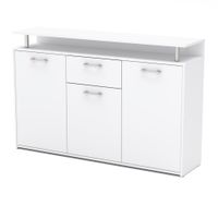 Komoda Nowoczesna 1 Szuflada Bambi Pojemna Szafka Do Salonu Sypialni Biała