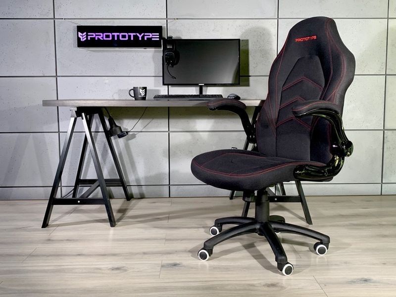 Fotel obrotowy do biurka HYPER BLACK FABRIC zdjęcie 5