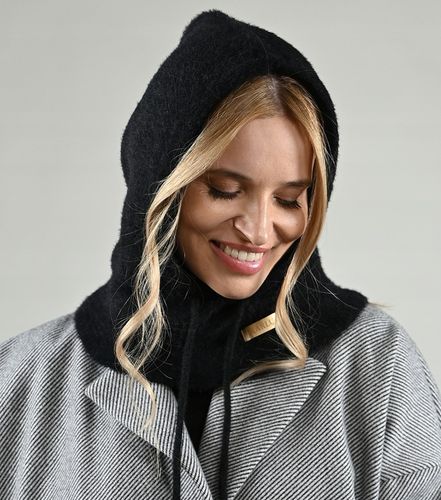 Balaclava czarna miekka Alpaka Czapka damska Kominiarka KAPTUR komin na Arena.pl